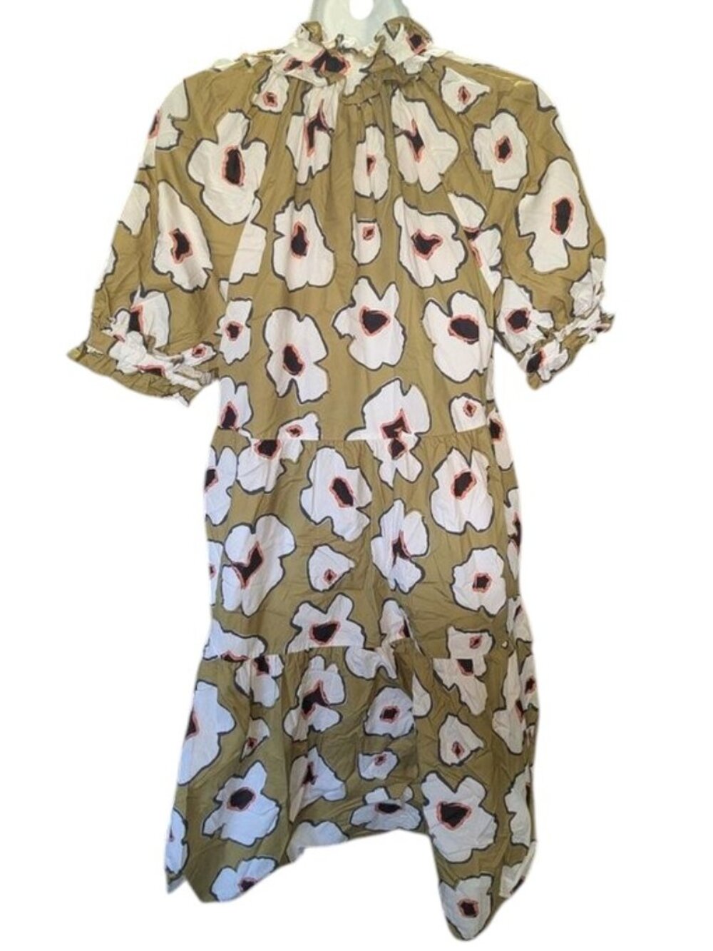 CROSBY by Mollie Burch Isabelle Meadow Floral Knee Length Short tier Swing Dress - Picture 4 of 4